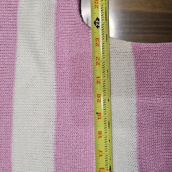 Chaps Striped Knit Top - Picture 6 of 7